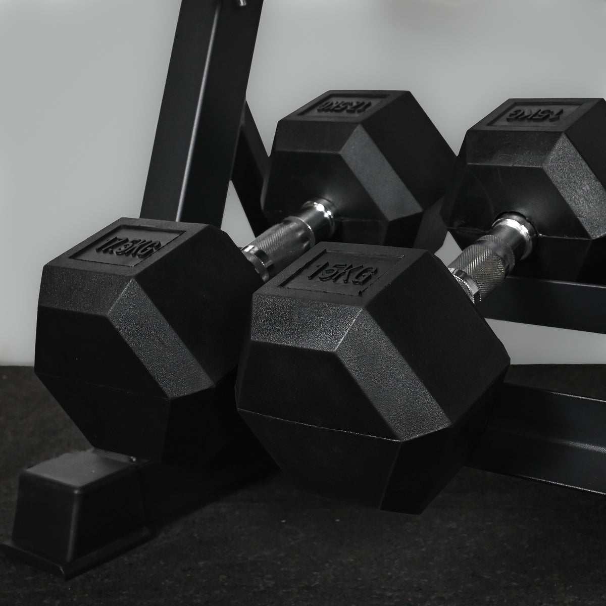 Commercial Hex Dumbbell Pairs 2.5kg-50kg