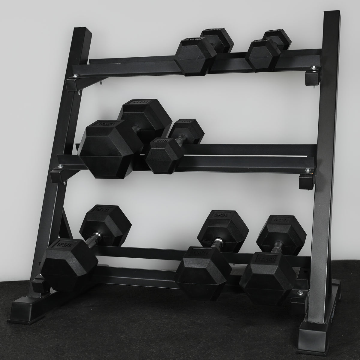 Commercial Hex Dumbbell Pairs 2.5kg-50kg