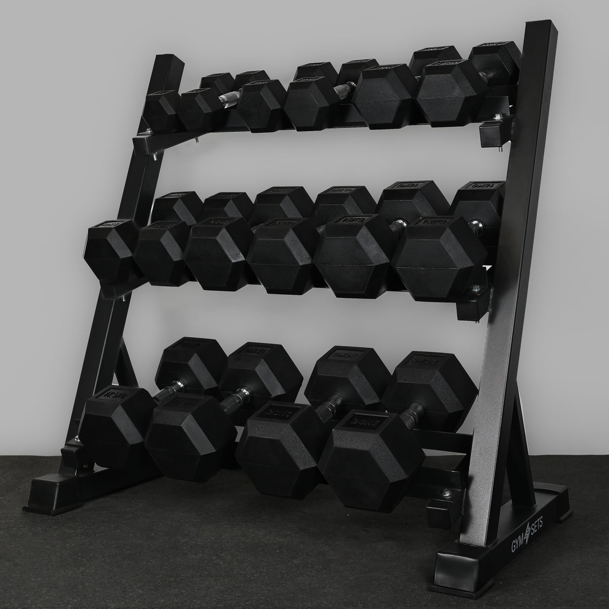 Commercial Hex Dumbbell Pairs 2.5kg-50kg