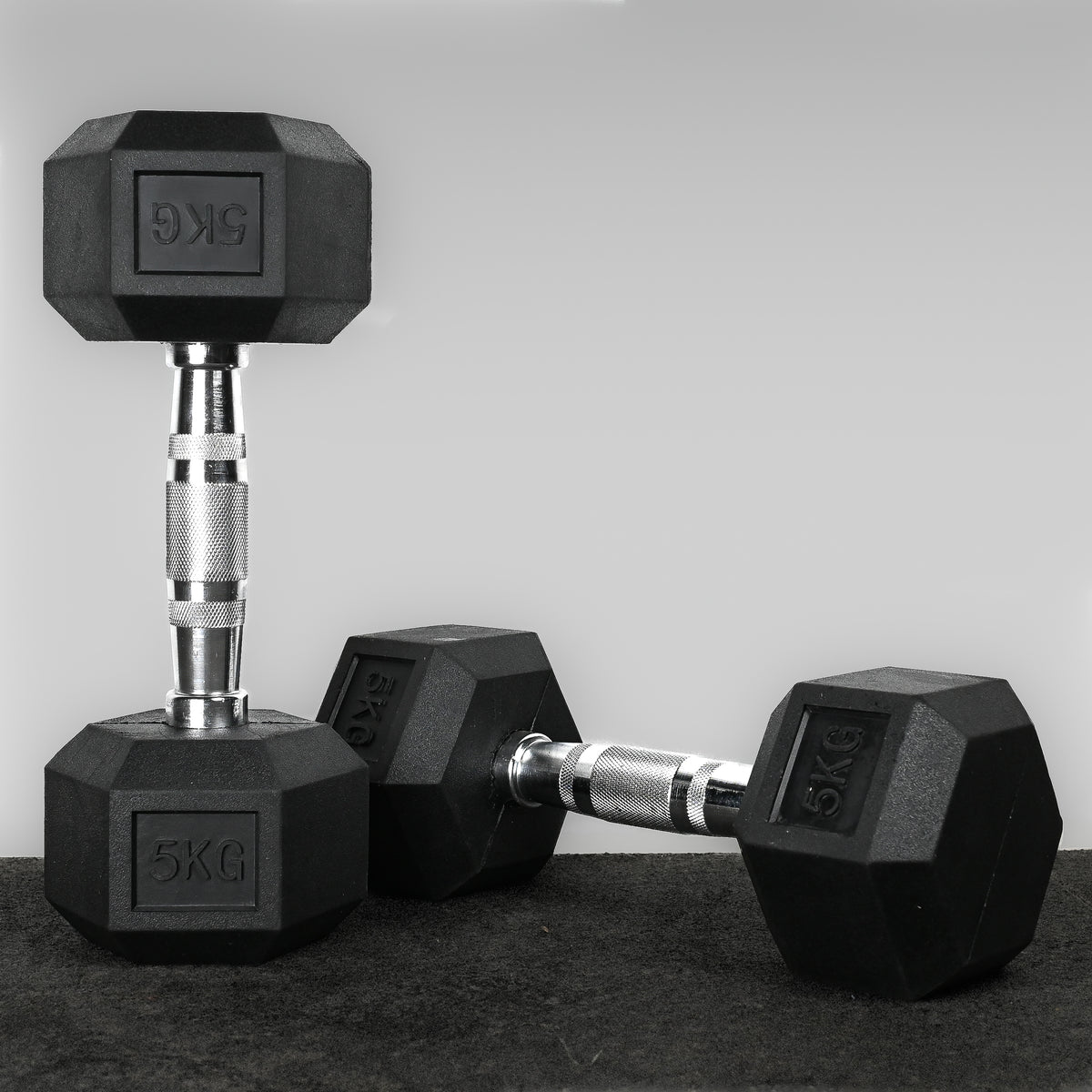 Commercial Hex Dumbbell Pairs 2.5kg-50kg