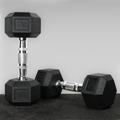 Commercial Hex Dumbbell Pairs 2.5kg-50kg