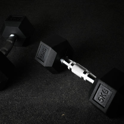 Commercial Hex Dumbbell Pairs 2.5kg-50kg
