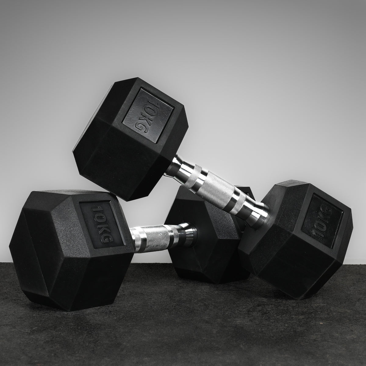 Commercial Hex Dumbbell Pairs 2.5kg-50kg