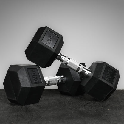 Commercial Hex Dumbbell Pairs 2.5kg-50kg