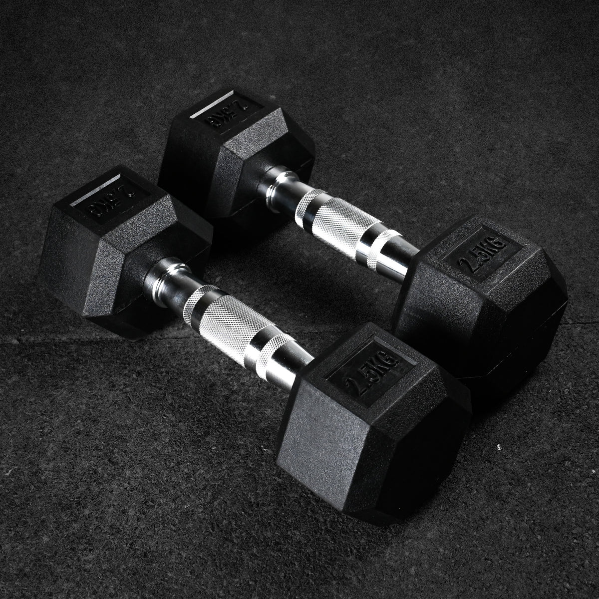 Commercial Hex Dumbbell Pairs 2.5kg-50kg