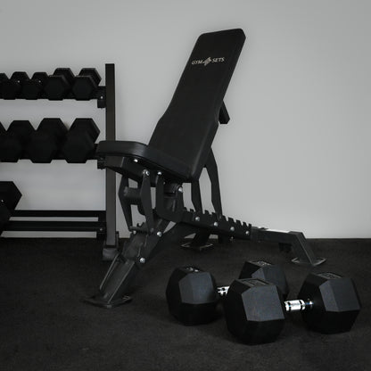 Commercial Hex Dumbbell Pairs 2.5kg-50kg