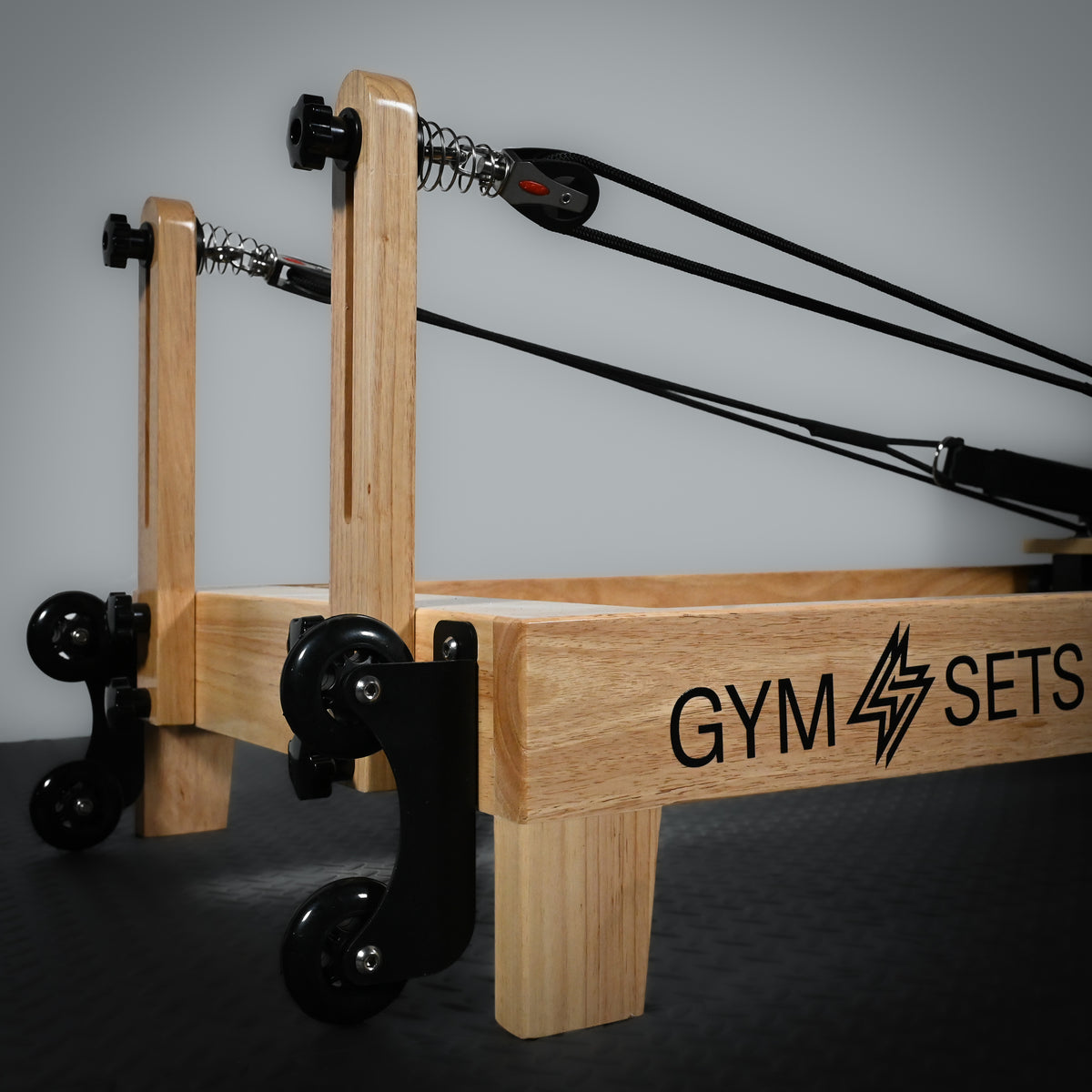 GymSets Studio Oak Reformer Pilates Machine