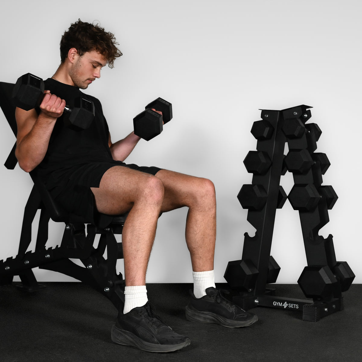 Commercial Hex Dumbbell Pairs 2.5kg-50kg