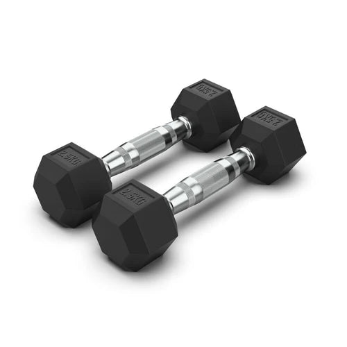 Commercial Hex Dumbbell Pairs 2.5kg-50kg