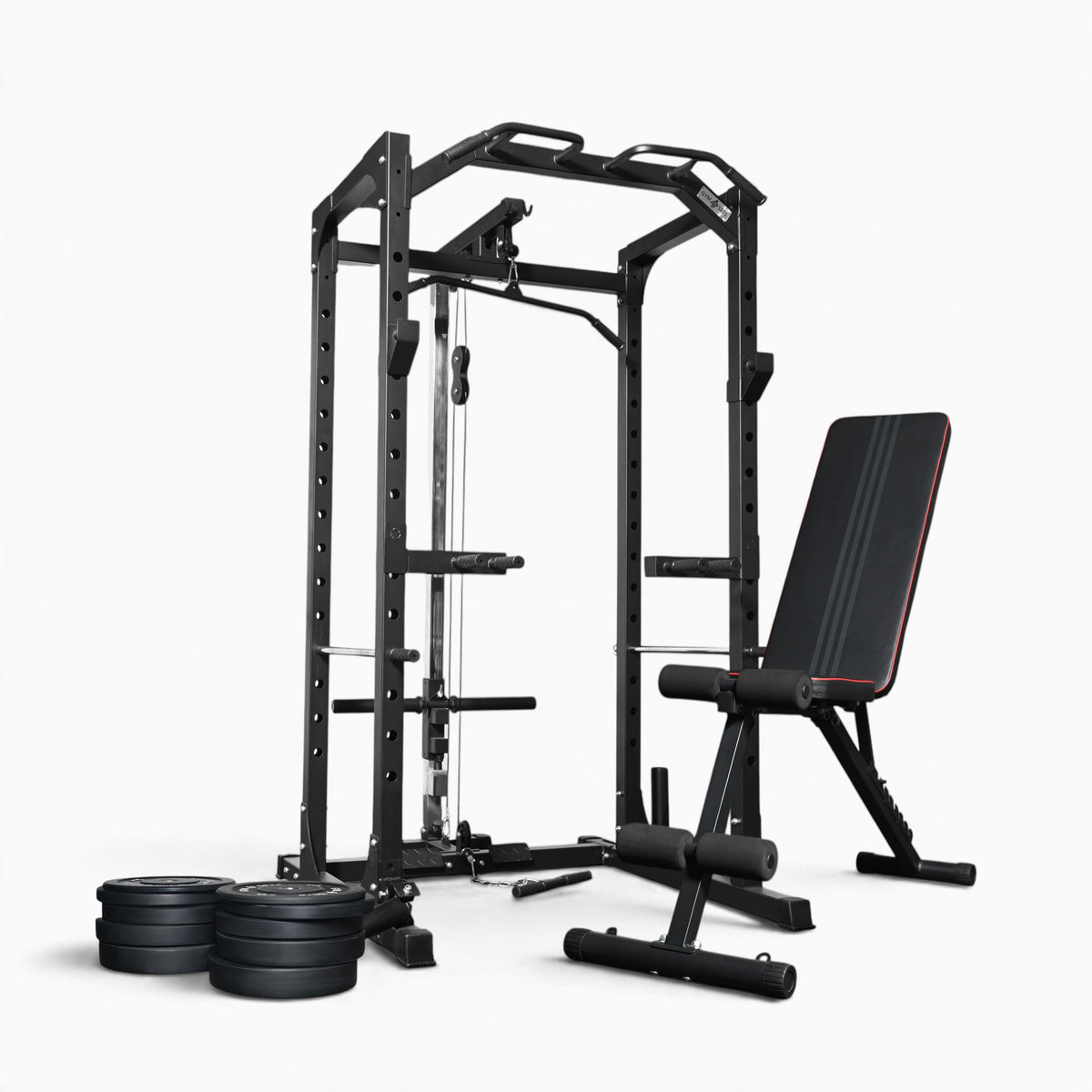 GymSets P100 Power Cage with Cable Machine