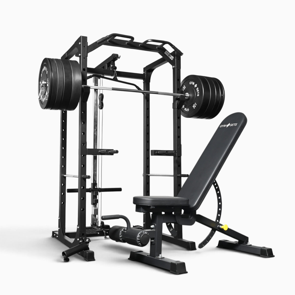GymSets P100 Power Cage with Cable Machine