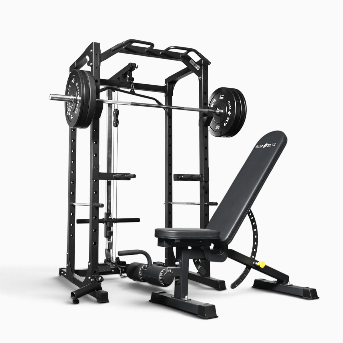 GymSets P100 Power Cage with Cable Machine