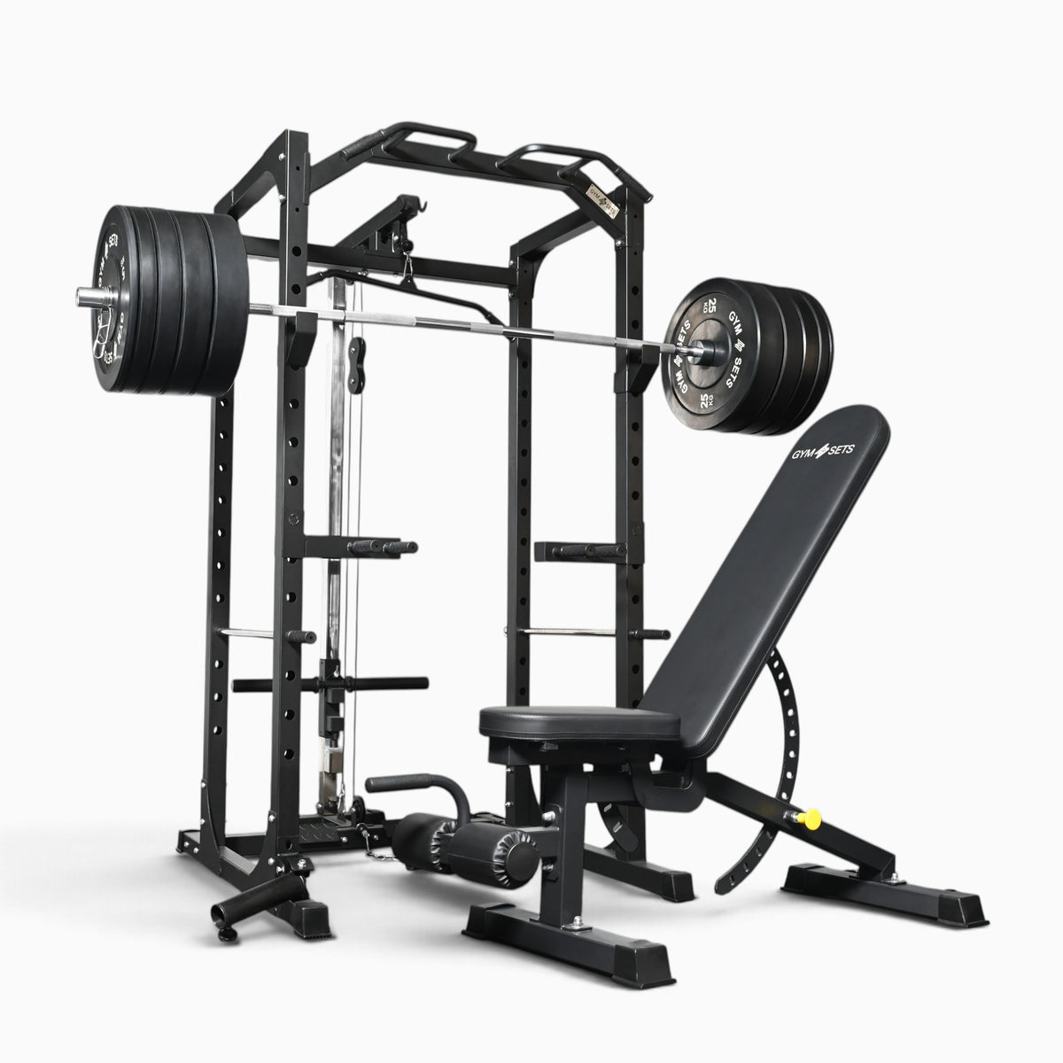 GymSets P100 Power Cage with Cable Machine