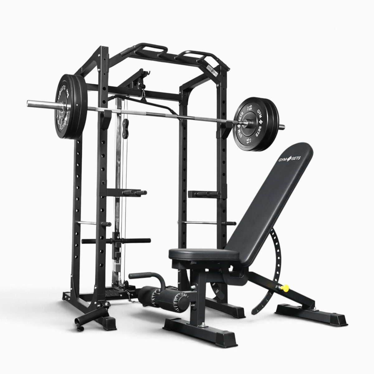 GymSets P100 Power Cage with Cable Machine