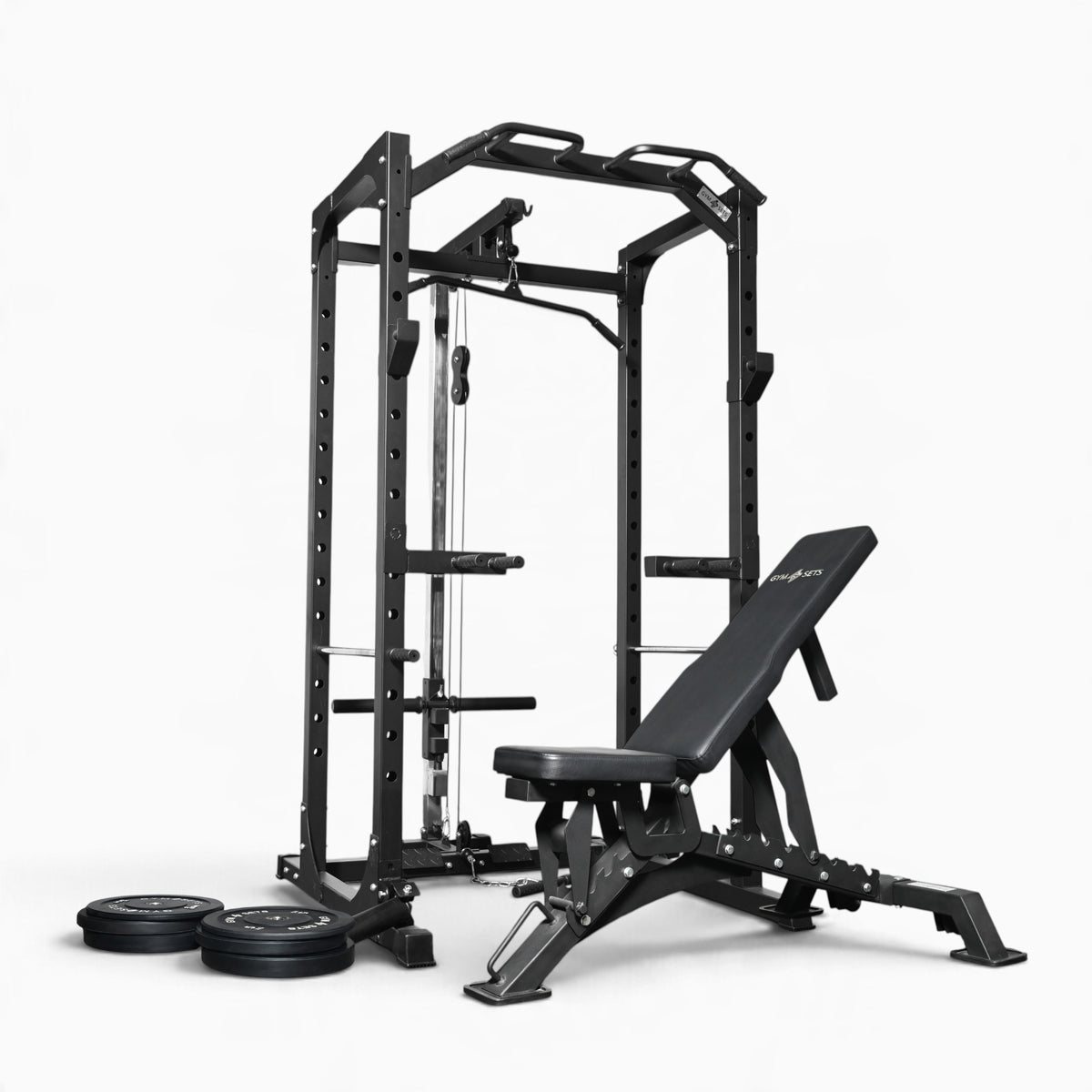GymSets P100 Power Cage with Cable Machine