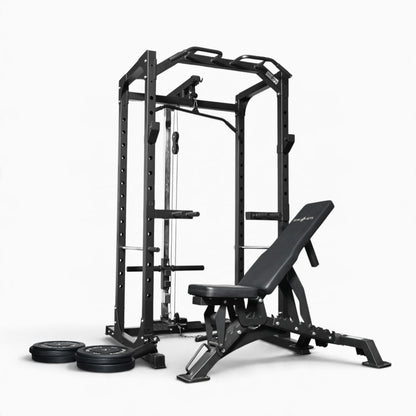 GymSets P100 Power Cage with Cable Machine