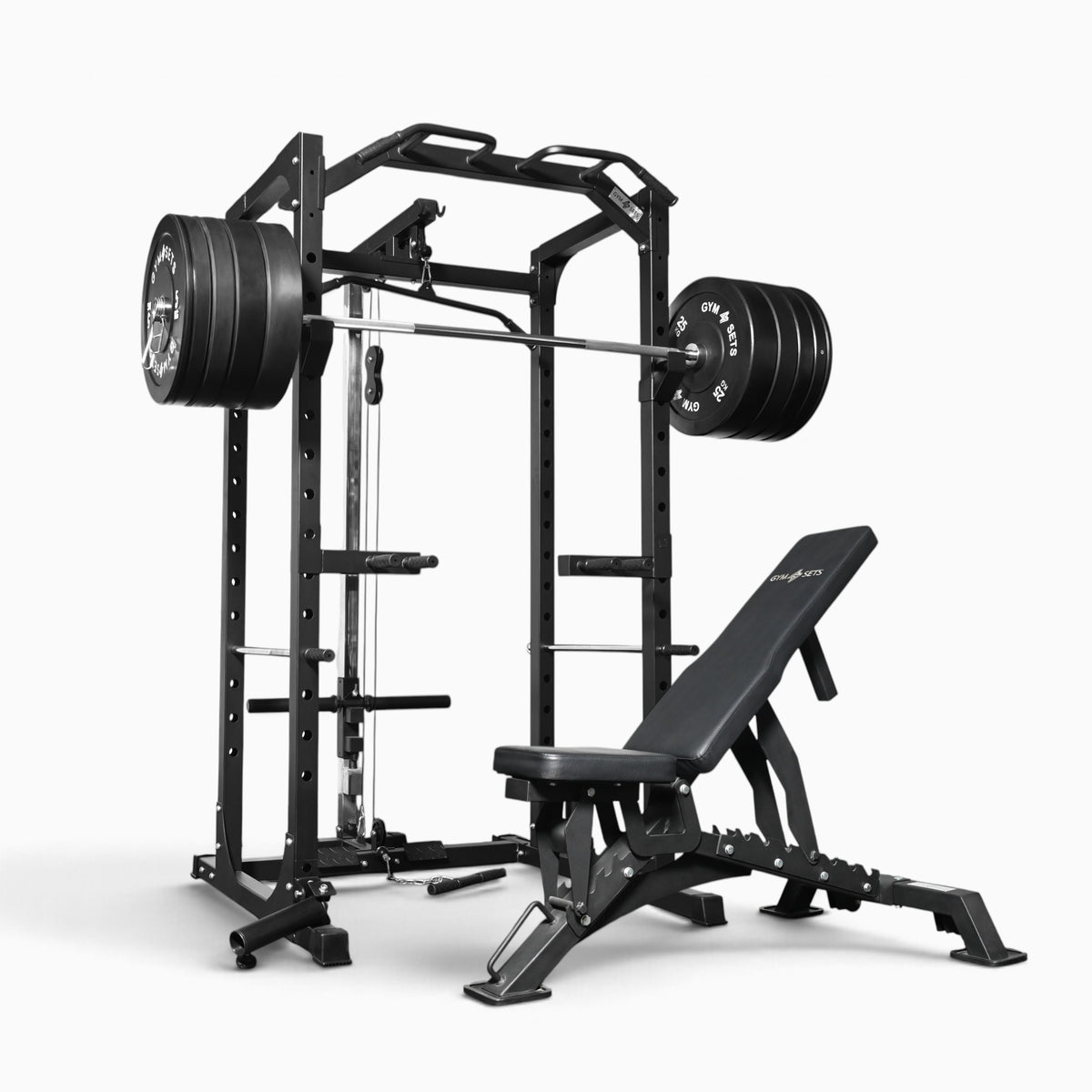 GymSets P100 Power Cage with Cable Machine