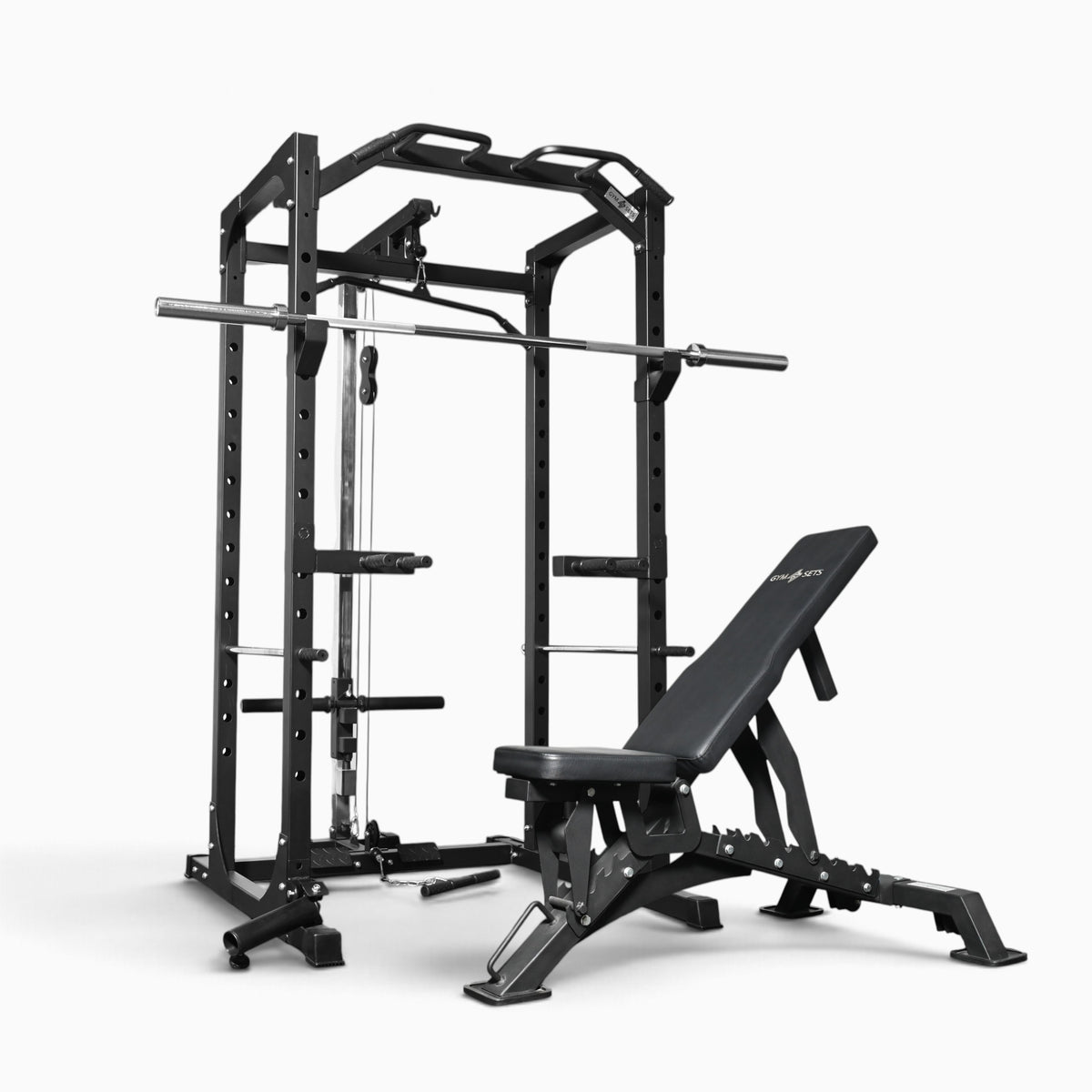GymSets P100 Power Cage with Cable Machine