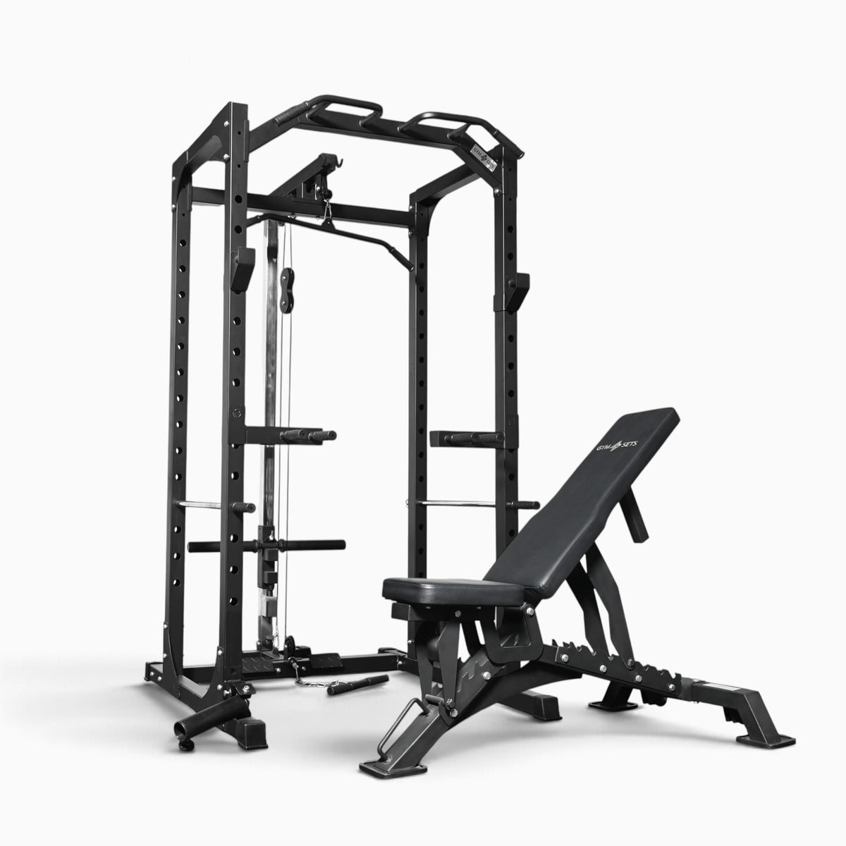 GymSets P100 Power Cage with Cable Machine